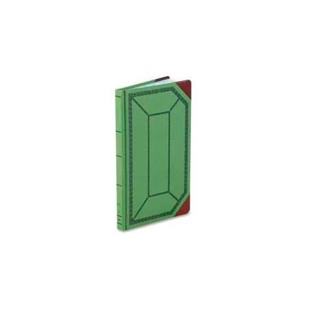 Esselte Boorum & Pease Account Book, Record Ruled, 12-1/2" x 7-3/4", Olive Green Cover, 300 Sheets/Pad 6718300R